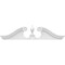 Ekena Millwork Rams Head Architectural Grade PVC Pediment (Urn Ships Unattached in Box), 36"W x 9"H x 2-3/4"P PEDPS036X090RHP00 - alternate 5